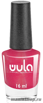 № 61 WULA Nailsoul Лак для ногтей 16мл Малиновый искрящийся