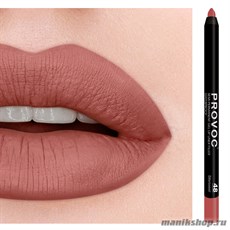 3740 Provoc №48 Bittersweet Гелевый карандаш для губ (матовый, кораллово- бежевый)