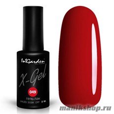 № 049 InGarden X-Gel Гель-лак для ногтей 8мл, красное бордо