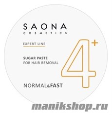 Saona Cosmetics Сахарная паста №4+  Нормальная БЕЗ РАЗОГРЕВА NORMAL&amp;FAST 200гр