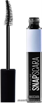 72054 Maybelline Тушь для ресниц Snapscara, чистый объем и длина без комочков, без воска, черная