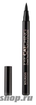 60099 Bourjois 3614224 Подводка фломастер для глаз "Eye catching felt-tip eyeliner" тон 01 насыщенный черный