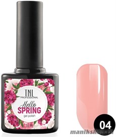 № 04 Гель-лак TNL Hello Spring 10мл пыльно-розовый