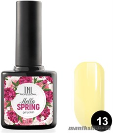 № 13 Гель-лак TNL Hello Spring 10мл нежно-желтый