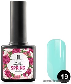 № 19 Гель-лак TNL Hello Spring 10мл бирюзовый