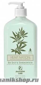 Australian Gold  Лосьон после загара  HEMP NATION Sea Salt and Sandalwood  535мл