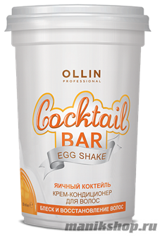 Ollin Egg Shake Крем-кондиционер для волос Яичный коктейль восстанавливающий 500мл