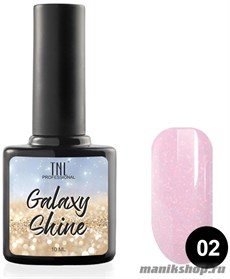 № 02 TNL Гель-лак Galaxy shine 10мл розовый с шиммером