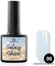 № 06 TNL Гель-лак Galaxy shine 10мл светло-голубой с шиммером