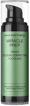 51357 Max Factor Праймер для лица Miracle Prep Colour+ Correcting+ Cooling 30мл, зелёный