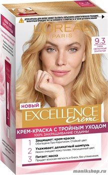 Краска для волос L'Oreal Paris Excellence, тон 9.3 Очень светло-русый золотистый