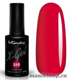 № 169 InGarden X-Gel Гель-лак для ногтей 8мл, тон тропический гибискус