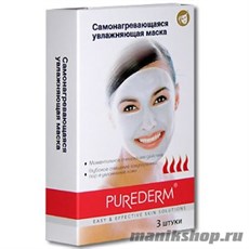 581084 Purederm Маска самонагревающаяся увлажняющая 3 шт