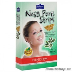 586539 Purederm Полоски очищающие для носа Зеленый чай 6 шт