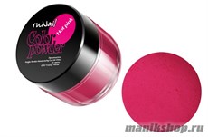 0034 RuNail Цветная акриловая пудра (ярко-розовая, Pure Hot Pink) 7,5гр