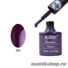 524 Bluesky Shellac Rock Royalty 10мл (темно-фиолетовый, теплого оттенка (темный индиго), плотн)