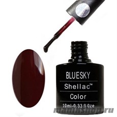 80561 Bluesky Shellac Burnt Romance 10мл (темно-кирпичного цвета, матовый, плотный)