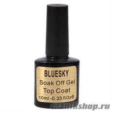 Top coat Shellac BLUESKY 10мл (Верхнее покрытие, закрепитель, с липким слоем)