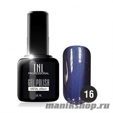 Гель-лак "TNL Metal" №16 баклажановый 10мл