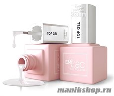 E.MiLac Easy Soak Off Top gel 9мл Легко снимаемое защитное покрытие для гель-лака