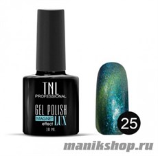 №25 Гель-лак TNL "Magnet lux" 10мл блестящий бирюзовый