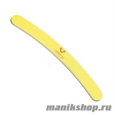 Option Пилка для ногтей из майлара, бумеранг 180/180 (желтая)