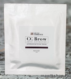 759085 CC Brow Хна для бровей в саше Dark brown 5гр ТЕМНО-КОРИЧНЕВАЯ