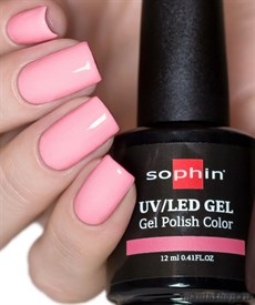 0746 Sophin UV/LED Гель-лак PINK RIBBON 12мл Персиково-розовый, пастельный