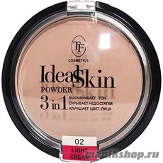 07076 Триумф TF Пудра компактная для лица 3в1 IDEAL SKIN 02 light cream