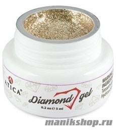 Atica Гель-Паста для ногтей Diamond Gold 5мл Золото