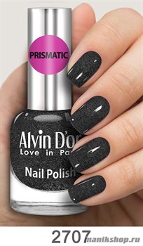 2707/23959 Alvin D'or Prismatic ADN-27 Лак для ногтей 2707 черный 15мл