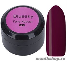 11260 Bluesky Гель-краска серии Классик №039 красное вино 8мл с липким слоем