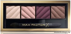 50263 Max Factor Тени для век и пудра для бровей (2в1) 4-цветные "Smokey Eye MATTE Drama Kit", тон 20 rich roses