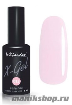 № 013 InGarden X-Gel Гель-лак для ногтей 8мл, тон нежнейший холодный светло-розовый