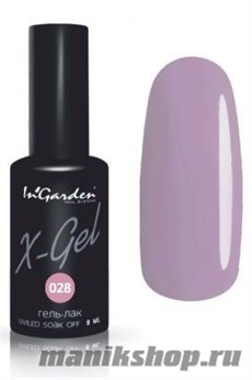 № 028 InGarden X-Gel Гель-лак для ногтей 8мл, тон дымчато-лиловый