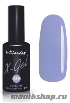 № 039 InGarden X-Gel Гель-лак для ногтей 8мл, тон нежнейший лавандовый