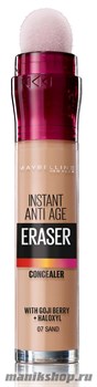 72767 Maybelline Корректор-консилер Instant Anti-Age the Eraser eye, тон 07 песочный