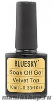 Top coat Velvet BLUESKY 10мл Верхнее покрытие, закрепитель для гель-лака Вельвет - фото 100802