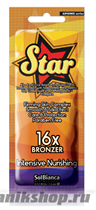 8803 SolBianca Крем для загара 15мл Star 16х bronzer (мед, масло макадамии, экстракт зеленого чая) - фото 105696