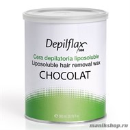 Воск в банке Depilflax - Шоколадный (Chocolat), 800мл - фото 25158