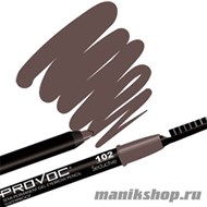 2717 PROVOC  Eye Brow Liner №102 Seductiv Гелевая подводка в карандаше для бровей Коричневая - фото 44310