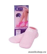 SpaBelle Увлажняющие SPA носочки МИКРОФИБРА с гелевой пропиткой (розовые, зеленые) - фото 47792