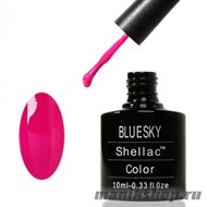 Neon 07 Bluesky Shellac 10мл (Красивый, летний, ярко-розовый, без блесток и перламутра, плотный) - фото 49881