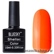 Neon 22 Bluesky Shellac (Кислотный ярко-оранжевый, без блесток и перламутра) 10мл - фото 49888