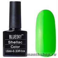 Neon 10 Bluesky Shellac 10мл (Кислотно-травяной, без блесток и перламутра) - фото 49893