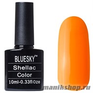 Neon 04 Bluesky Shellac (Кислотный желто-оранжевый, без блесток и перламутра) 10мл - фото 49898