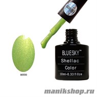 80550 Bluesky Shellac Limeade 10мл (насыщенный желто-зеленый, перламутровый, плотный) - фото 49939