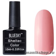 80562 Bluesky Shellac Blush Teddy 10мл (цвет чайной розы, с еле заметным микроперламутром, плотный) - фото 49950