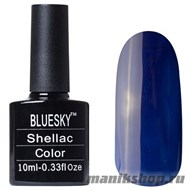 А24 Bluesky Shellac 10мл (Гель-лак чернильно-синий, без блесток и перламутра, плотный) - фото 49973