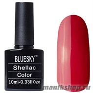 А80 Bluesky Shellac 10мл (Гель-лак насыщенный вишневый, без блесток и перламутра, плотный) - фото 49983